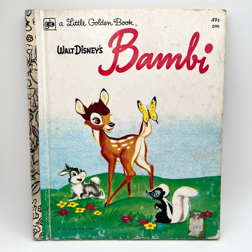 Walt Disney's BAMBI, A Little Golden Book 1974 37th Printing